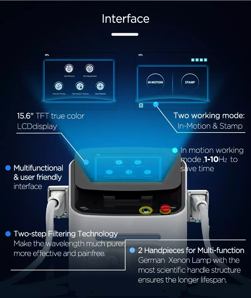 Portable Hair Removal Skin Rejuvenation Machine DPL