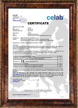 HydraFacial Machine Certificates