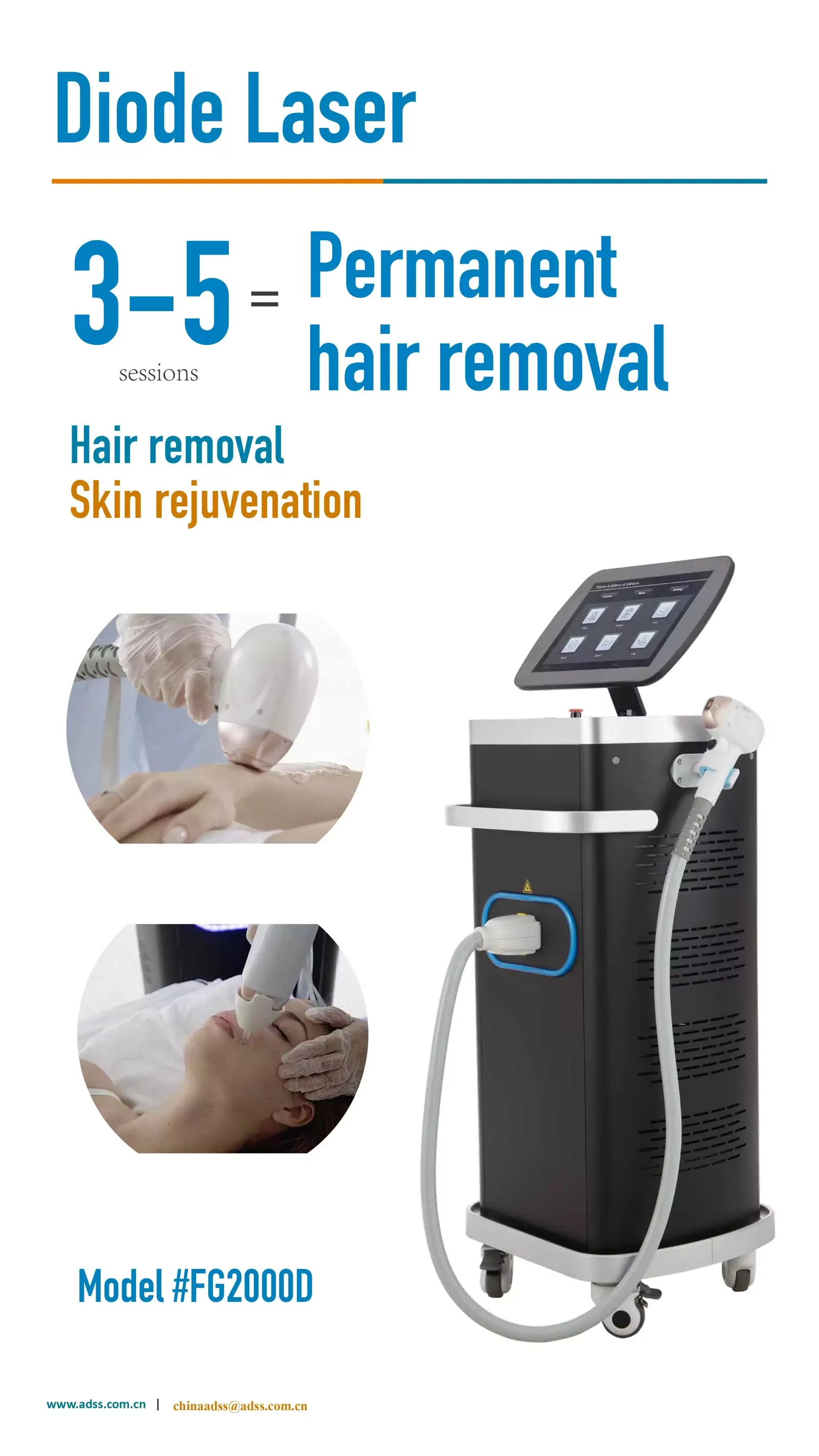 Diode Laser Hair Removal Device Brochure ADSS Laser