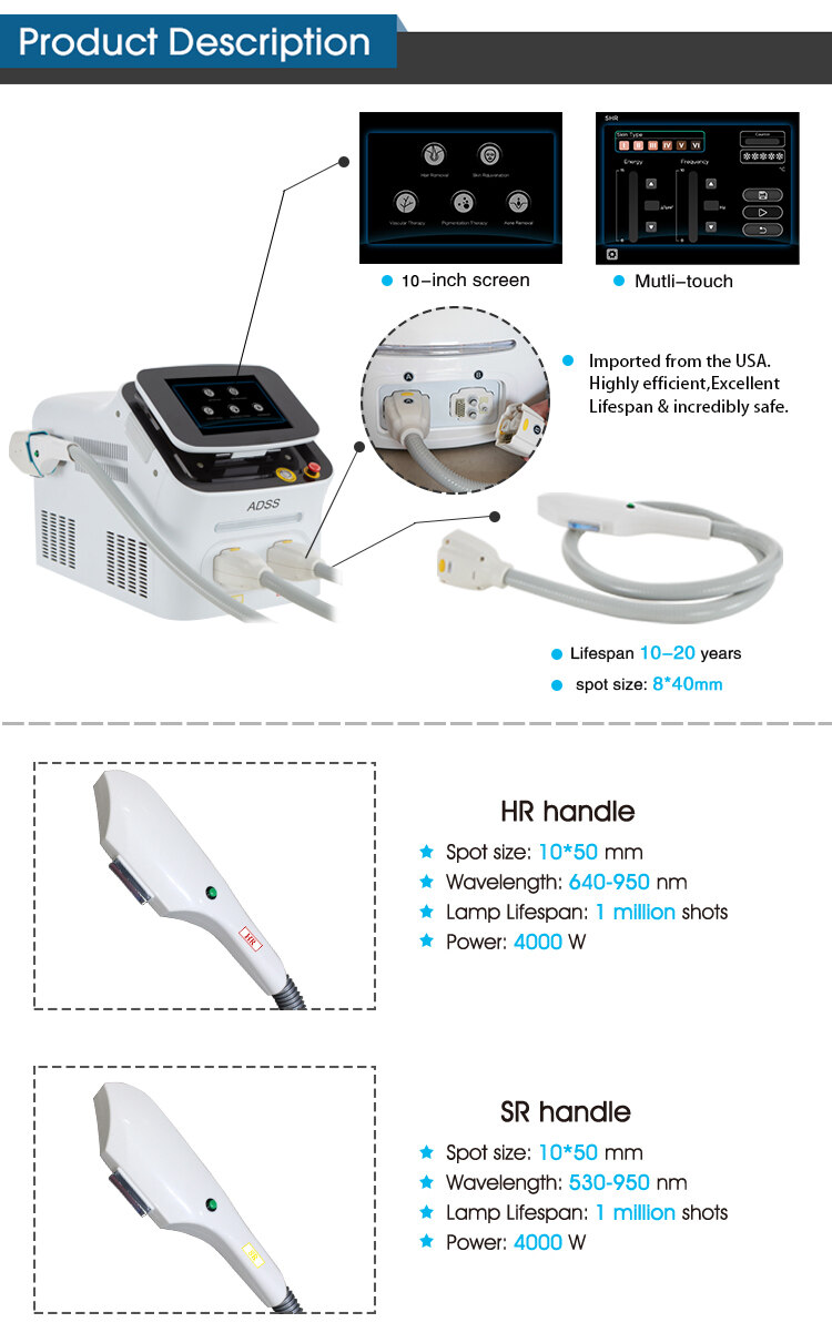 SHR Laser Hair Removal Equipment SHR Laser Hair Removal Equipment