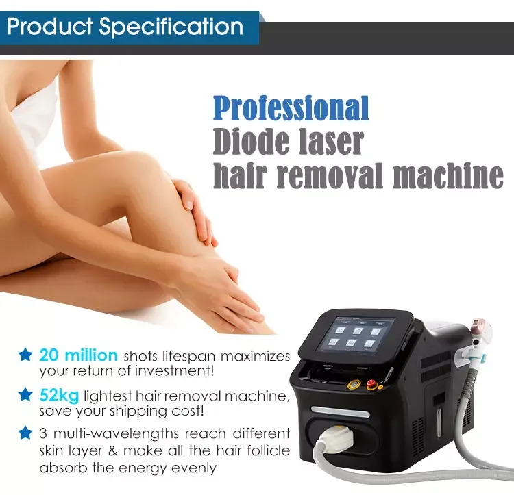 Portable Diode Laser Hair Removal Equipment